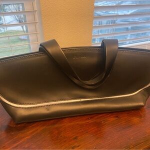Furla Black Leather Vintage Bag